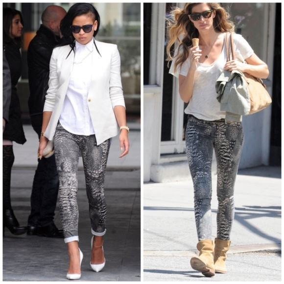 rag & bone Legging in Feather Print - Picture 2 of 8